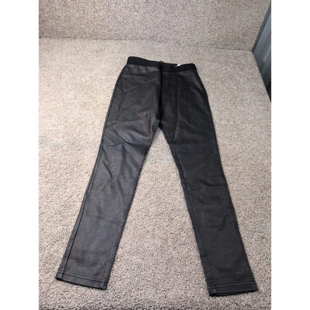 J.Crew The Gigi Pant Black Faux Leather Skinny Leg High Rise Trousers Size 4
